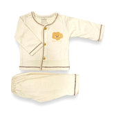 Beige  Cloud Newborn Pajama Suit